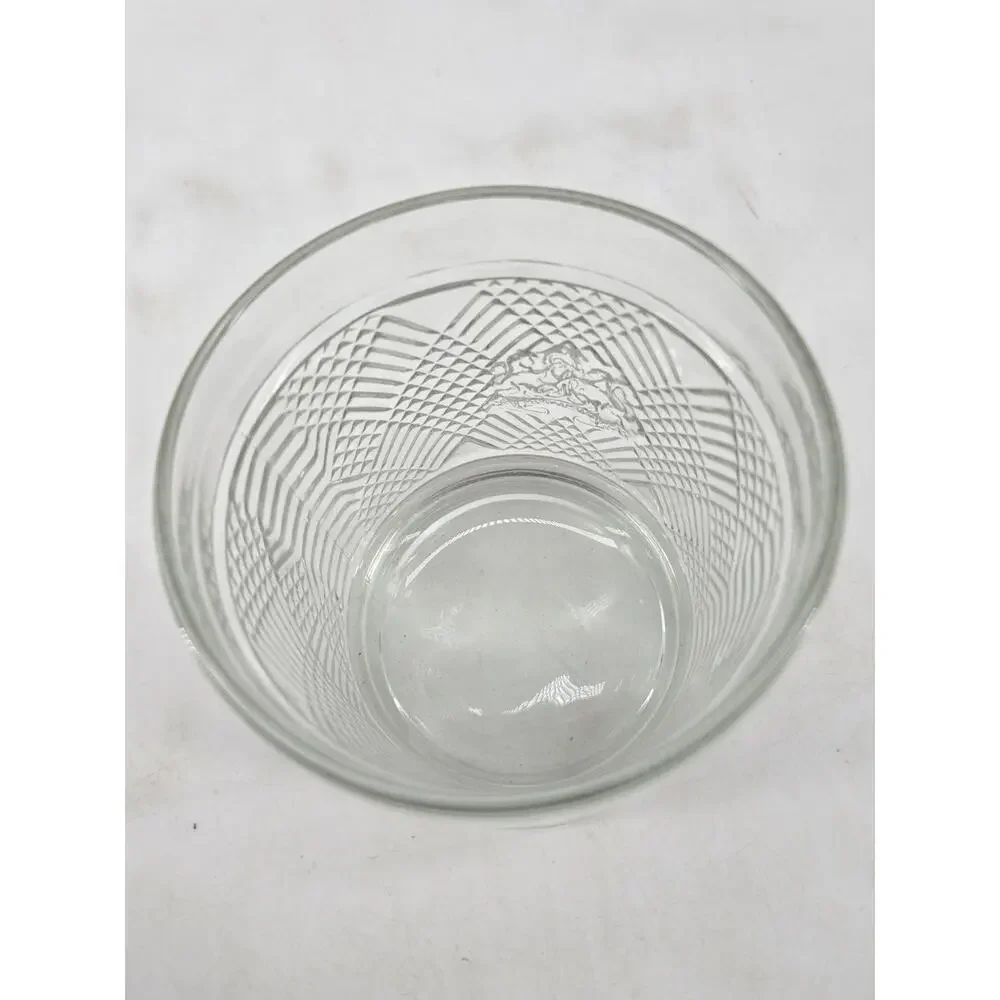 Ralph Lauren Lion Crest Double Old Fashioned Safari Argyle Crystal Whiskey Glass